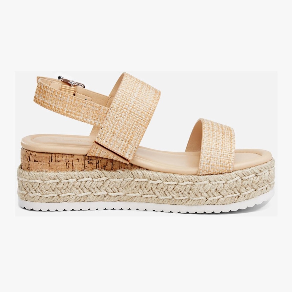 Open Toe Wedge Platform Sandal